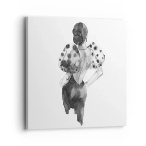 Cuadro sobre lienzo - Impresión de Imagen - Pasa justo por aquí - 30x30 cm