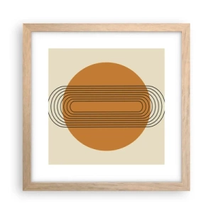 Póster en marco roble claro - El plan perfecto - 30x30 cm