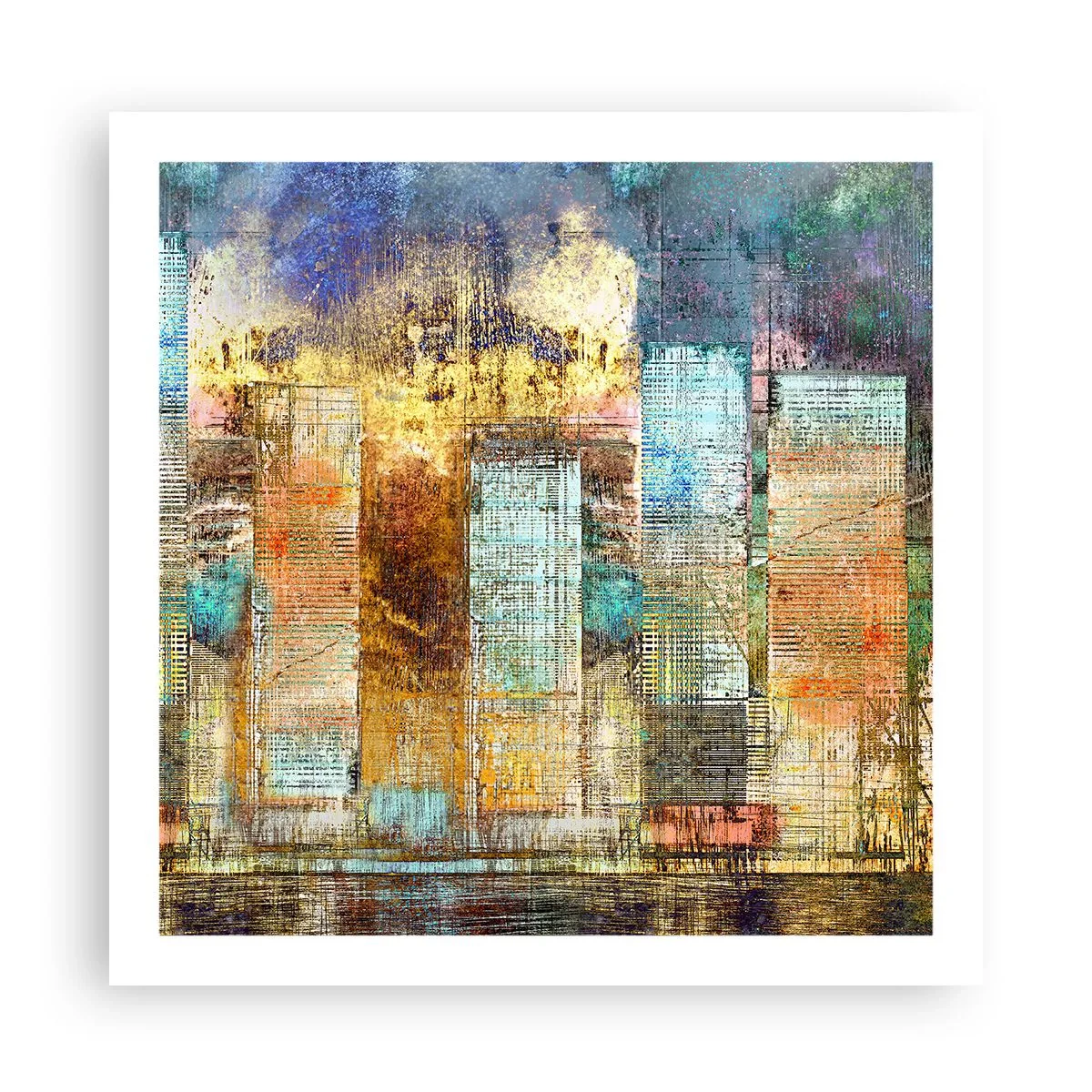 Póster - Metrópolis soleada - 60x60 cm