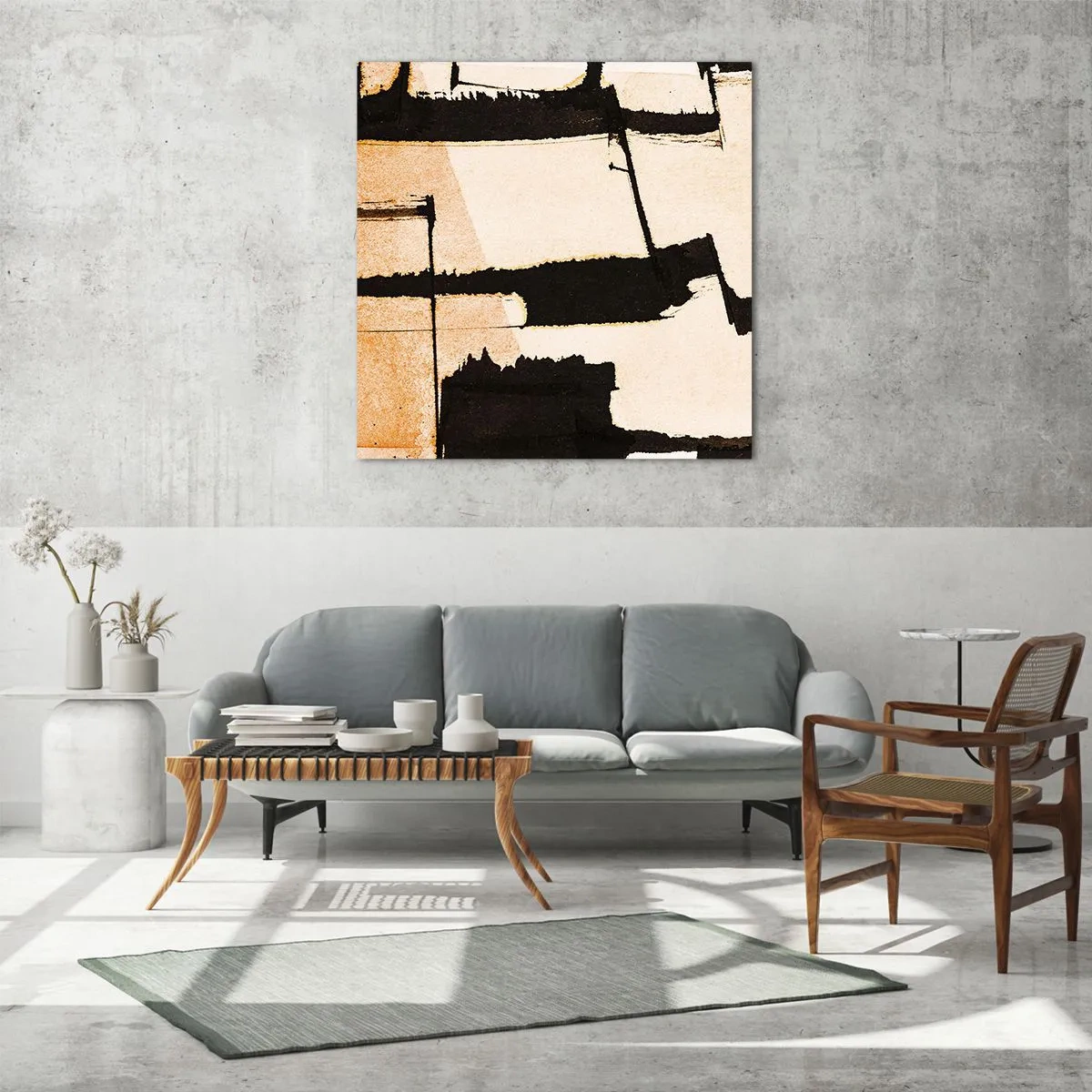 Cuadro sobre vidrio - Impresiones sobre Vidrio - Aun así hay orden - 70x70 cm