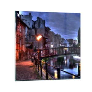 Cuadro sobre vidrio - Impresiones sobre Vidrio - No conocías Bydgoszcz así - 30x30 cm