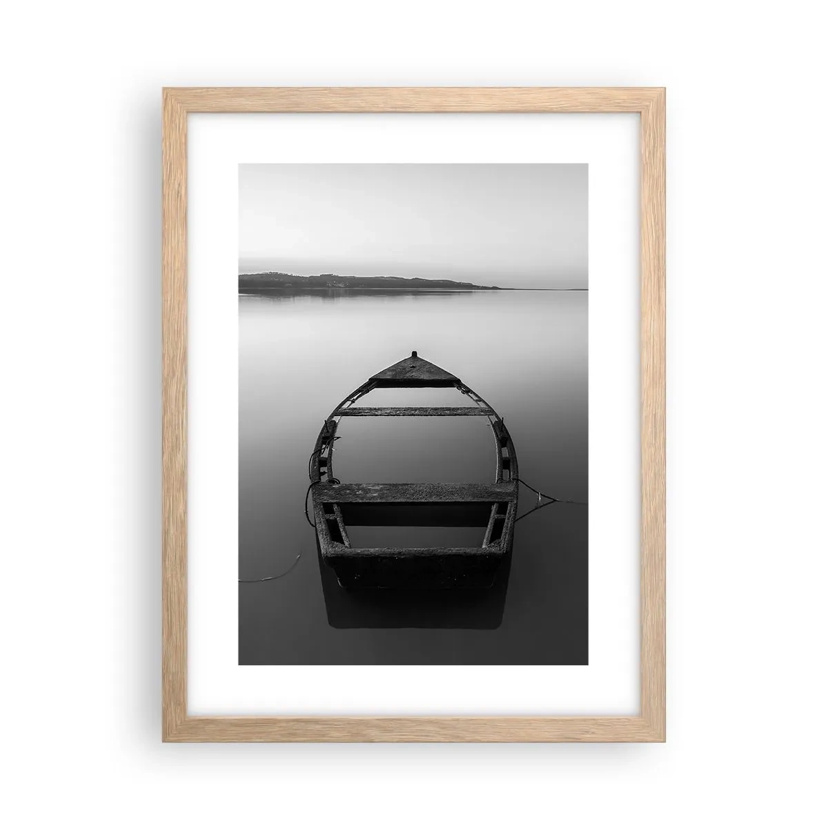 Póster en marco roble claro - Anhelo y melancolía - 30x40 cm