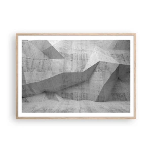 Póster en marco roble claro - Un verdadero desafío - 100x70 cm