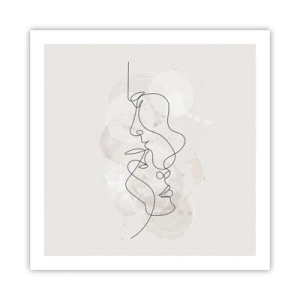 Póster - En un abrazo - 60x60 cm