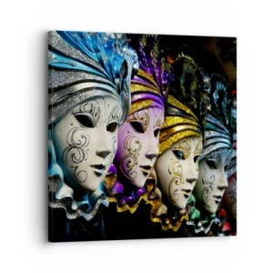 Cuadro sobre lienzo - Impresión de Imagen - Misterio en oro y plata - 30x30 cm