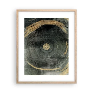 Póster en marco roble claro - Cambio y perpetuidad - 40x50 cm