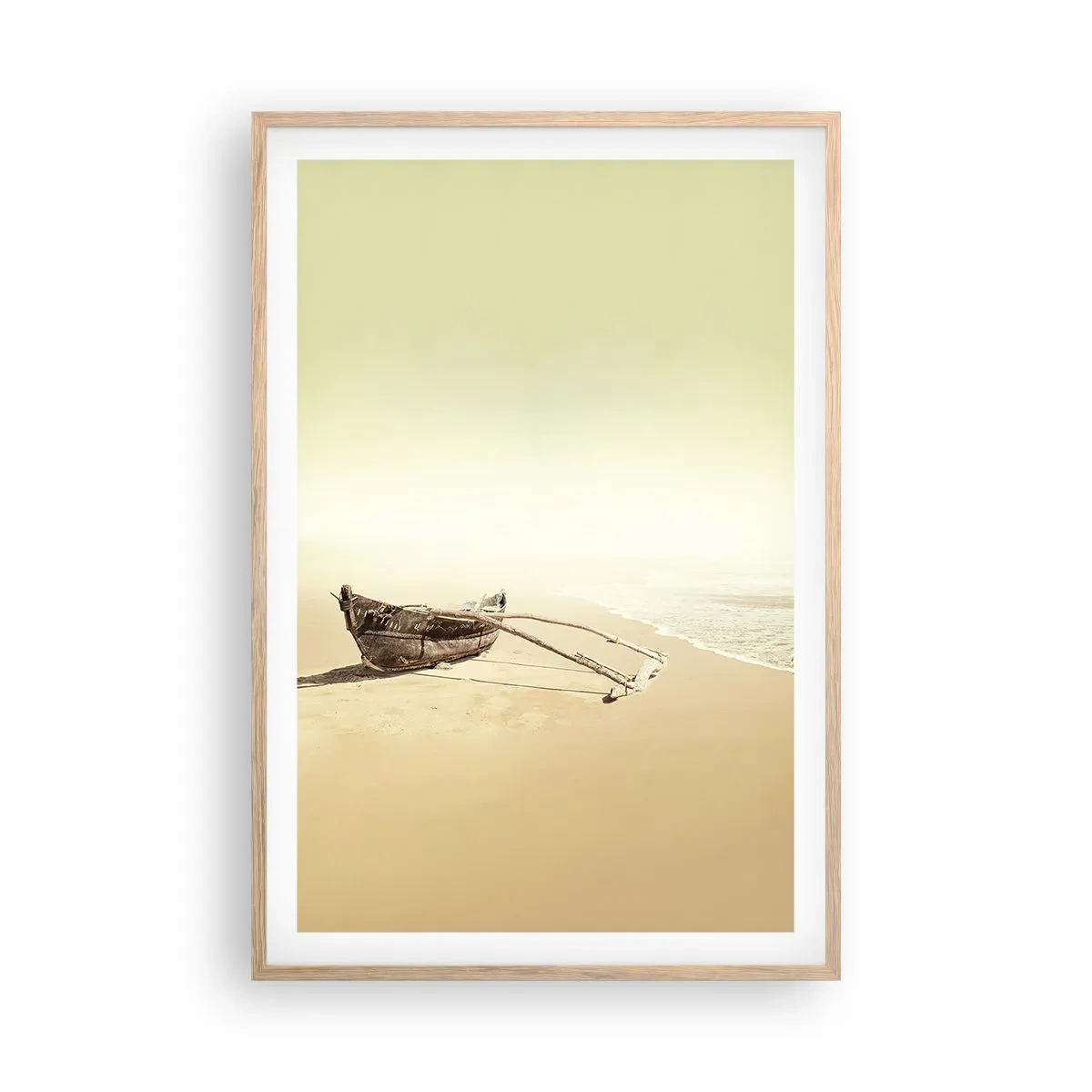 Póster en marco roble claro - Un recuerdo de los mares del sur - 61x91 cm