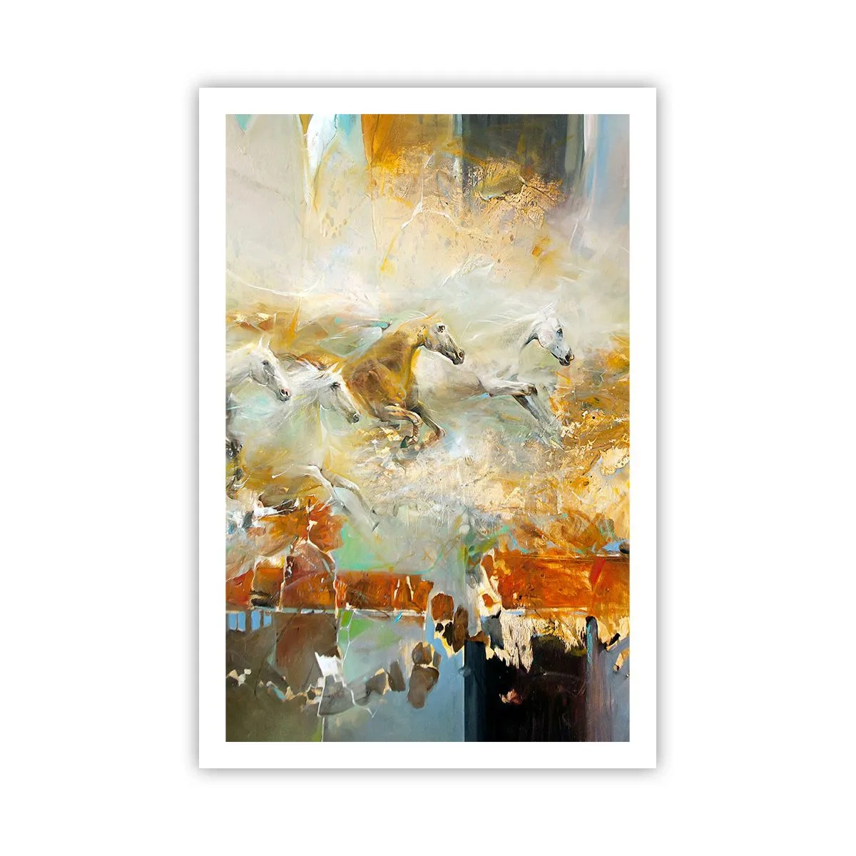 Póster - Galopando a través de la luz - 61x91 cm