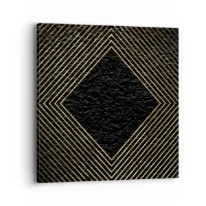 Cuadro sobre lienzo - Impresión de Imagen - Geometría al estilo glamour - 40x40 cm