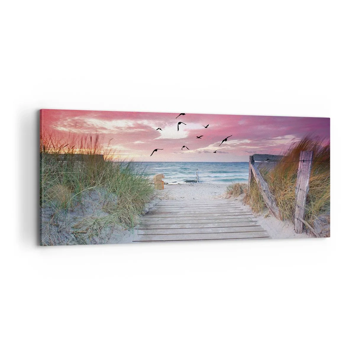 Cuadro sobre lienzo - Impresión de Imagen - Impresión del Báltico - 100x40 cm