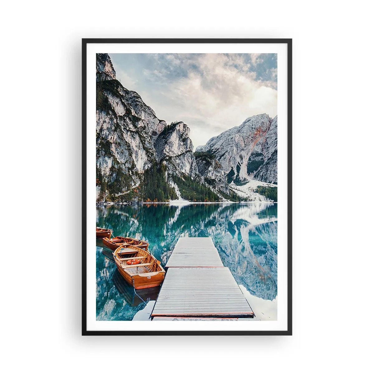 Póster en marco negro - Te mostraremos la fuente de la belleza - 70x100 cm