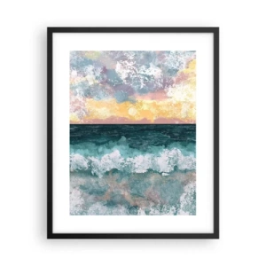 Póster en marco negro - Agua, luz, aire - 40x50 cm