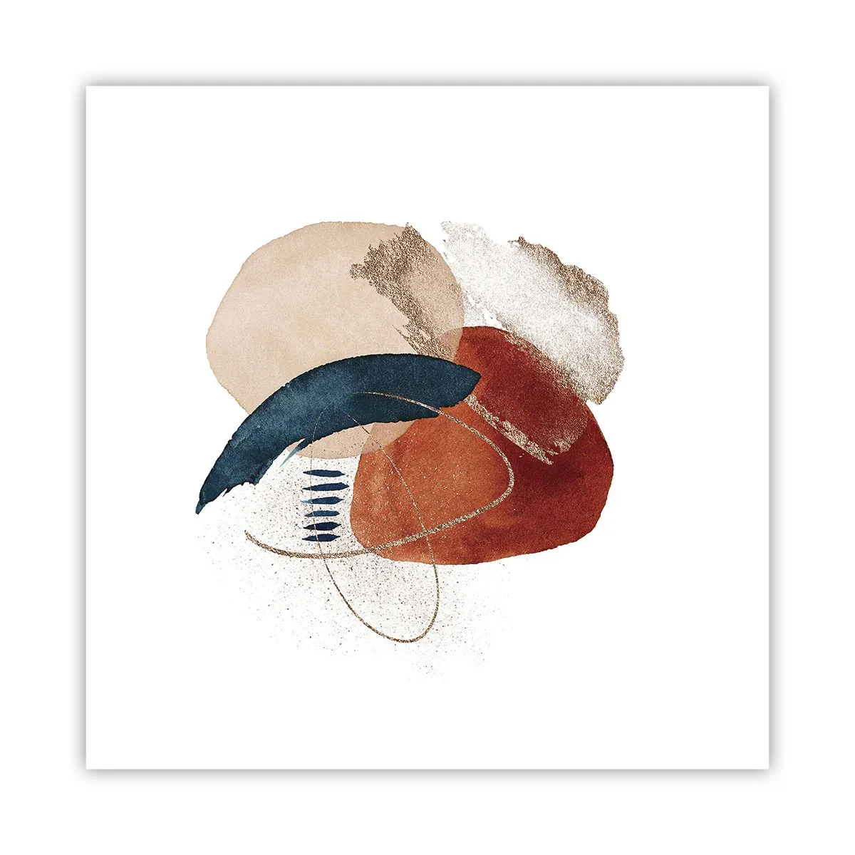 Póster - Composición ovalada - 40x40 cm