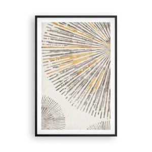Póster en marco negro - Belleza lineal - 61x91 cm