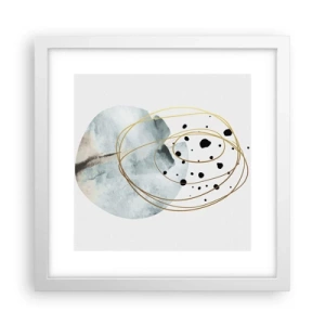 Póster en marco blanco - El concepto del espacio - 30x30 cm