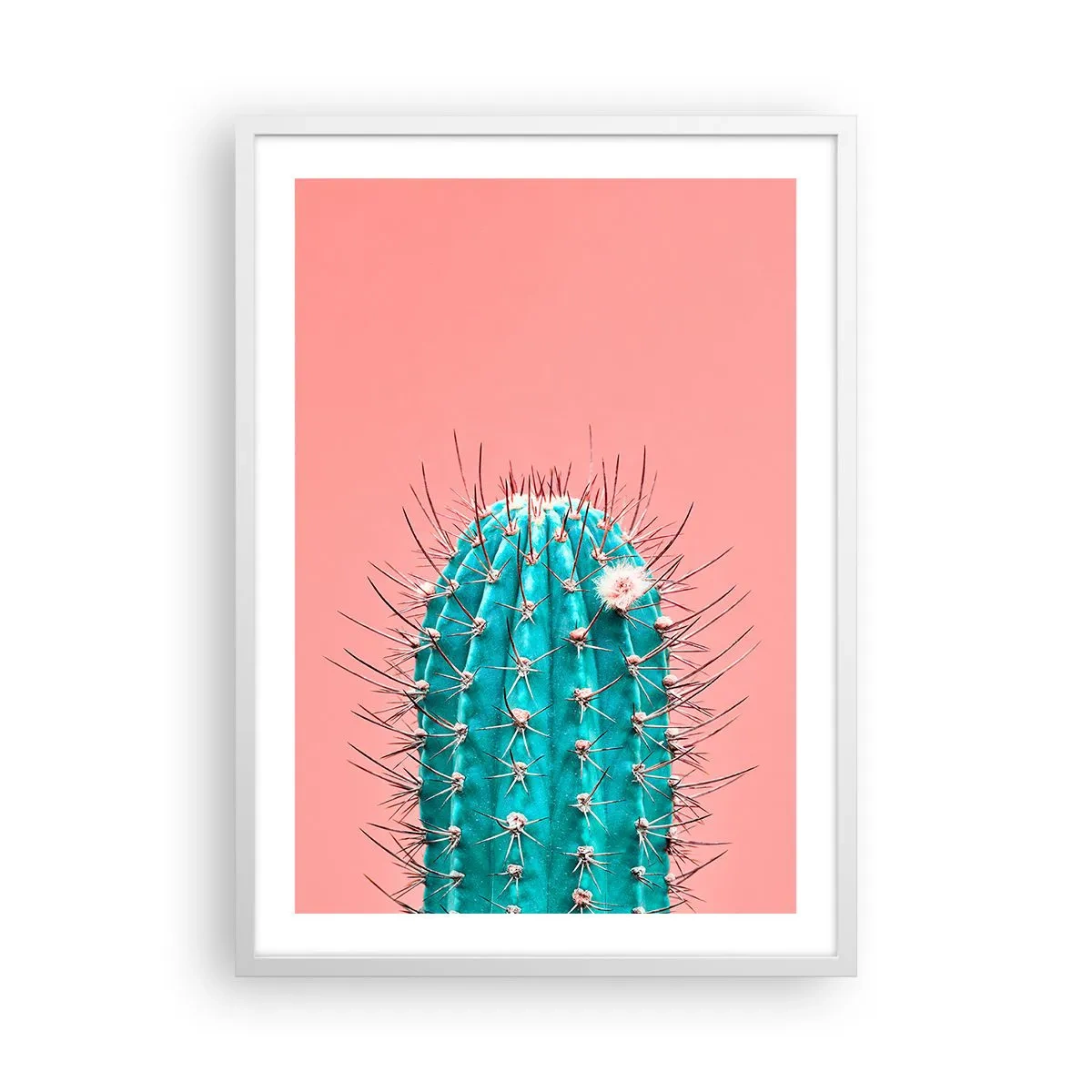 Póster en marco blanco - Se mira, pero no se toca - 50x70 cm