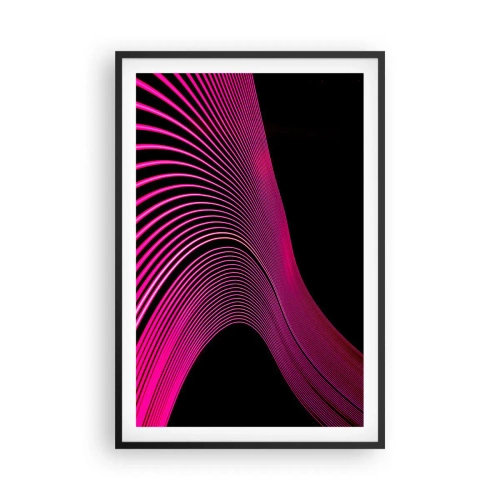 Póster en marco negro - Avenida de luz - 61x91 cm