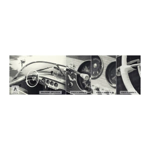Muestra de fotomural Premium Sand - Tiempo para los ricos - barco de época, Motora, En blanco y negro - 100x30 cm