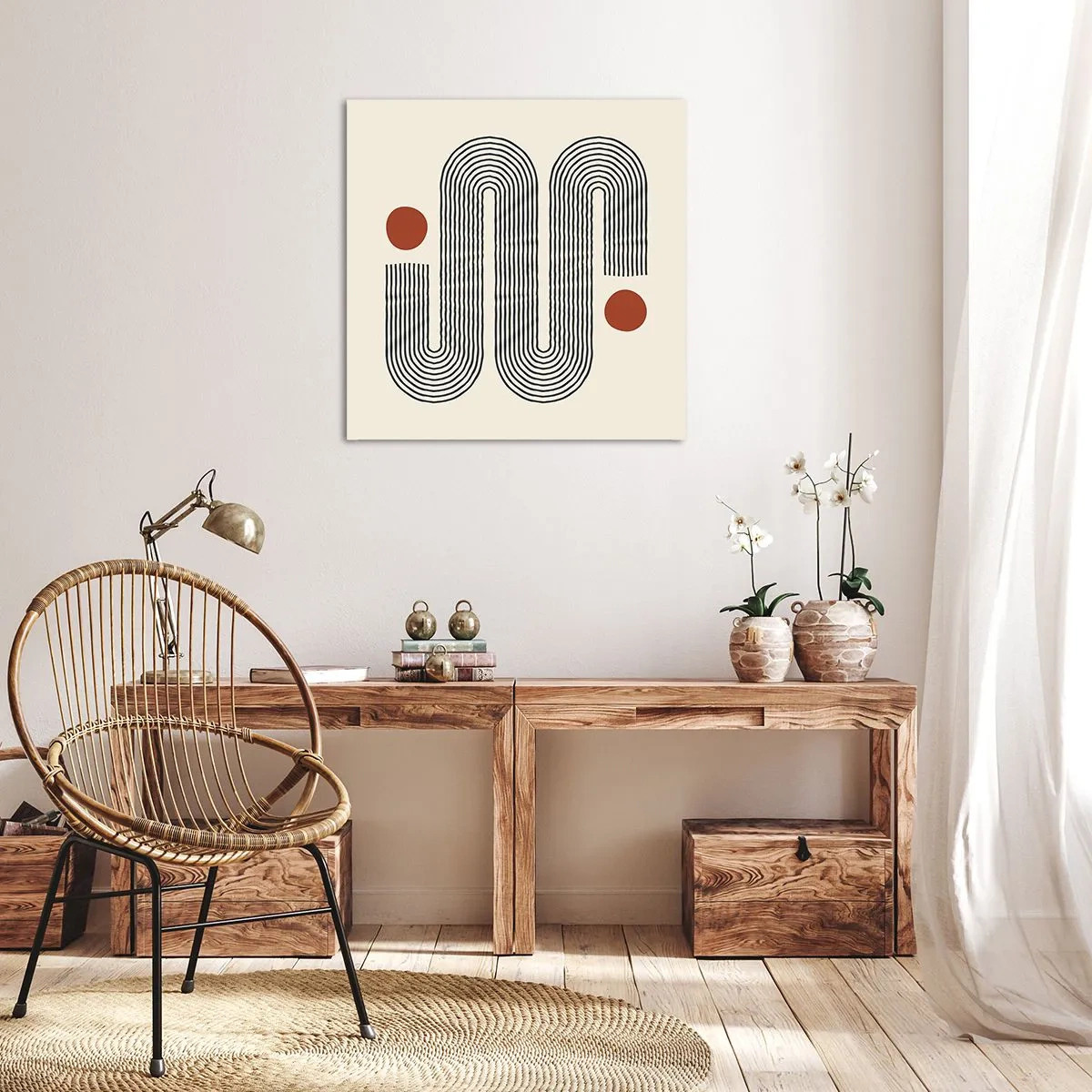 Cuadro sobre lienzo - Impresión de Imagen - De principio a fin - 50x50 cm