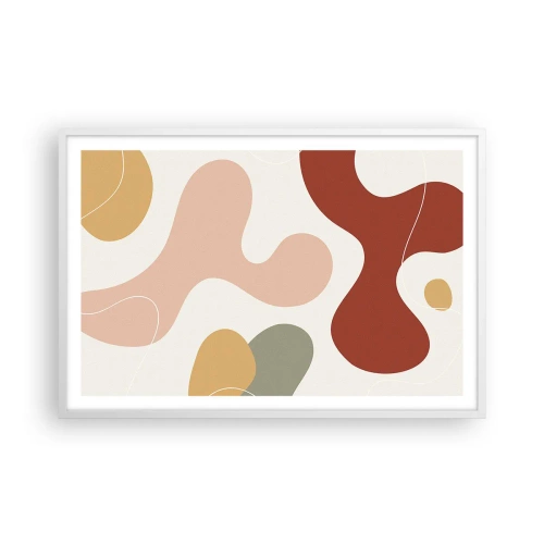 Póster en marco blanco - La esencia de la pintura - 91x61 cm