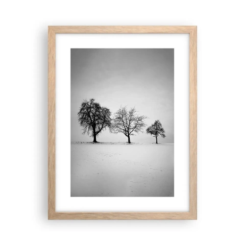 Póster en marco roble claro - ¿Con qué sueñan? - 30x40 cm