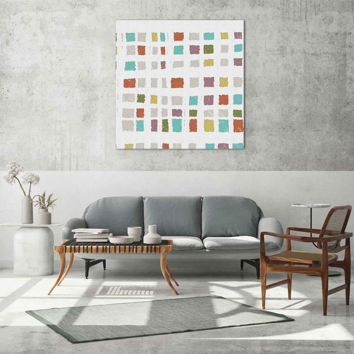 Cuadro sobre vidrio - Impresiones sobre Vidrio - Juego desconocido - 70x70 cm