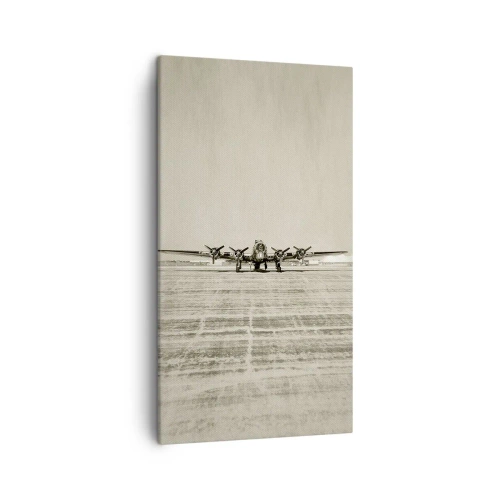 Cuadro sobre lienzo - Impresión de Imagen - Como siempre, preparado - 45x80 cm