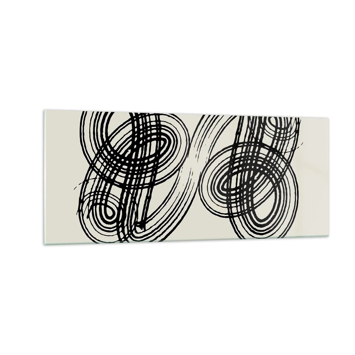 Cuadro sobre vidrio - Impresiones sobre Vidrio - Salió espontáneamente - 100x40 cm