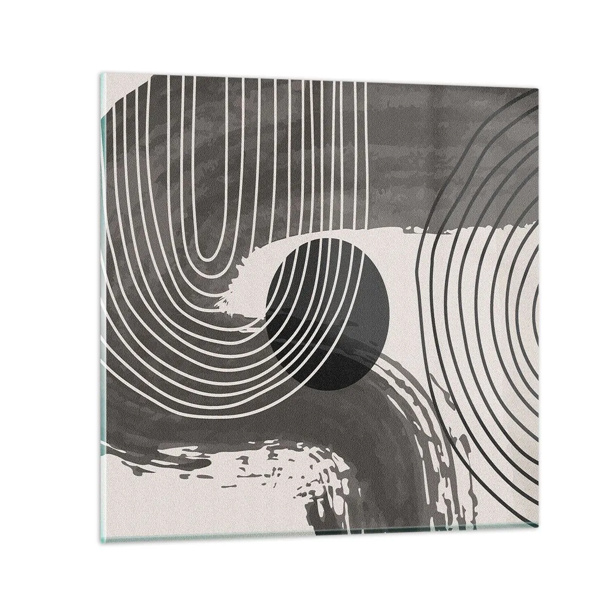 Cuadro sobre vidrio - Impresiones sobre Vidrio - La victoria del óvalo - 70x70 cm