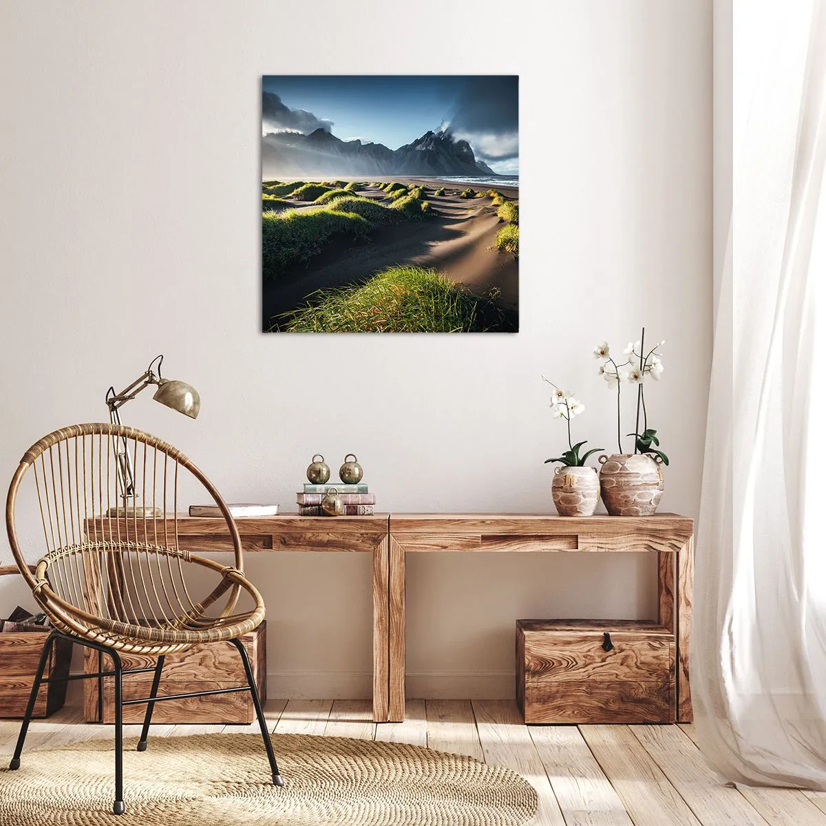 Cuadro sobre lienzo - Impresión de Imagen - Armonía de los elementos - 70x70 cm