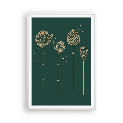 Póster en marco blanco - La familia vegetal - 70x100 cm