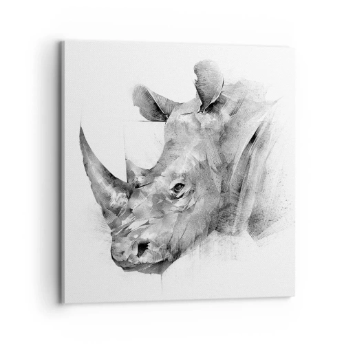 Cuadro sobre lienzo - Impresión de Imagen - Retrato africano - 70x70 cm