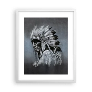 Póster en marco blanco - Regreso a las raíces - 40x50 cm