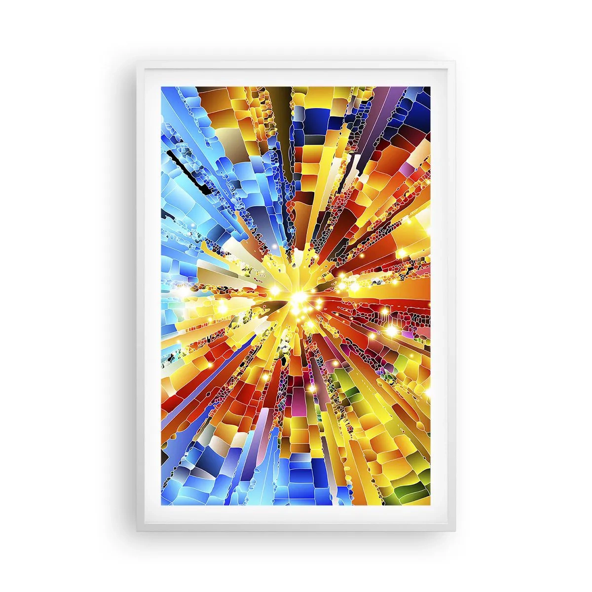 Póster en marco blanco - In medias res - 61x91 cm