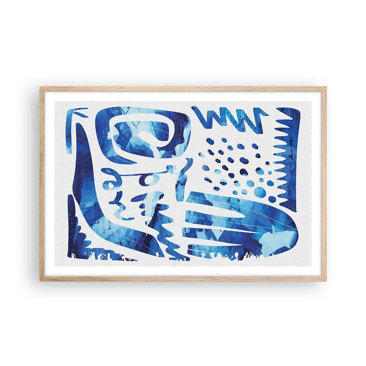 Póster en marco roble claro - Vuelta a las raíces - 91x61 cm