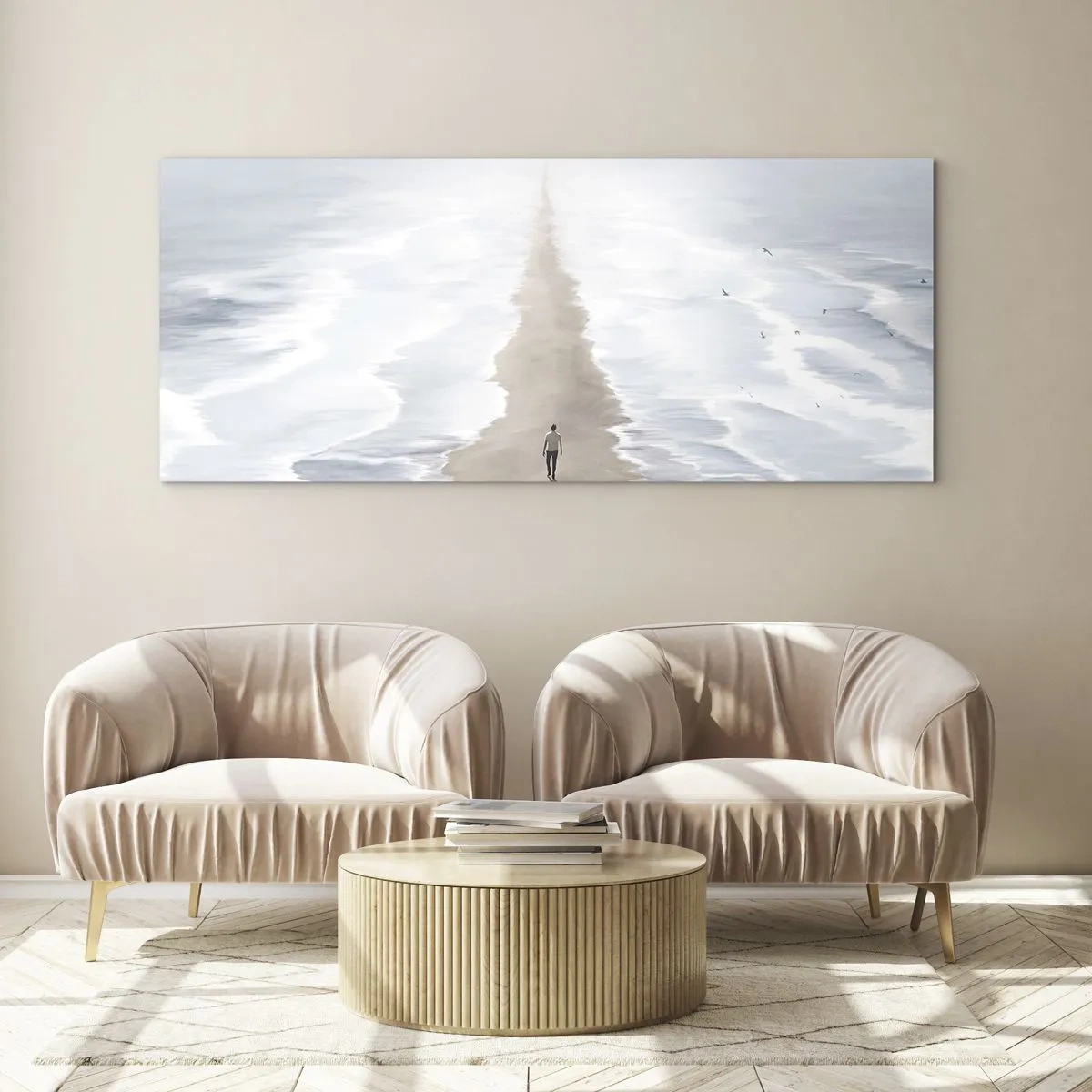 Cuadro sobre vidrio - Impresiones sobre Vidrio - Un futuro brillante - 100x40 cm