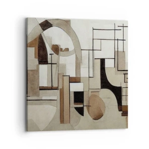 Cuadro sobre lienzo - Impresión de Imagen - Paisaje urbano 2.0 - 70x70 cm