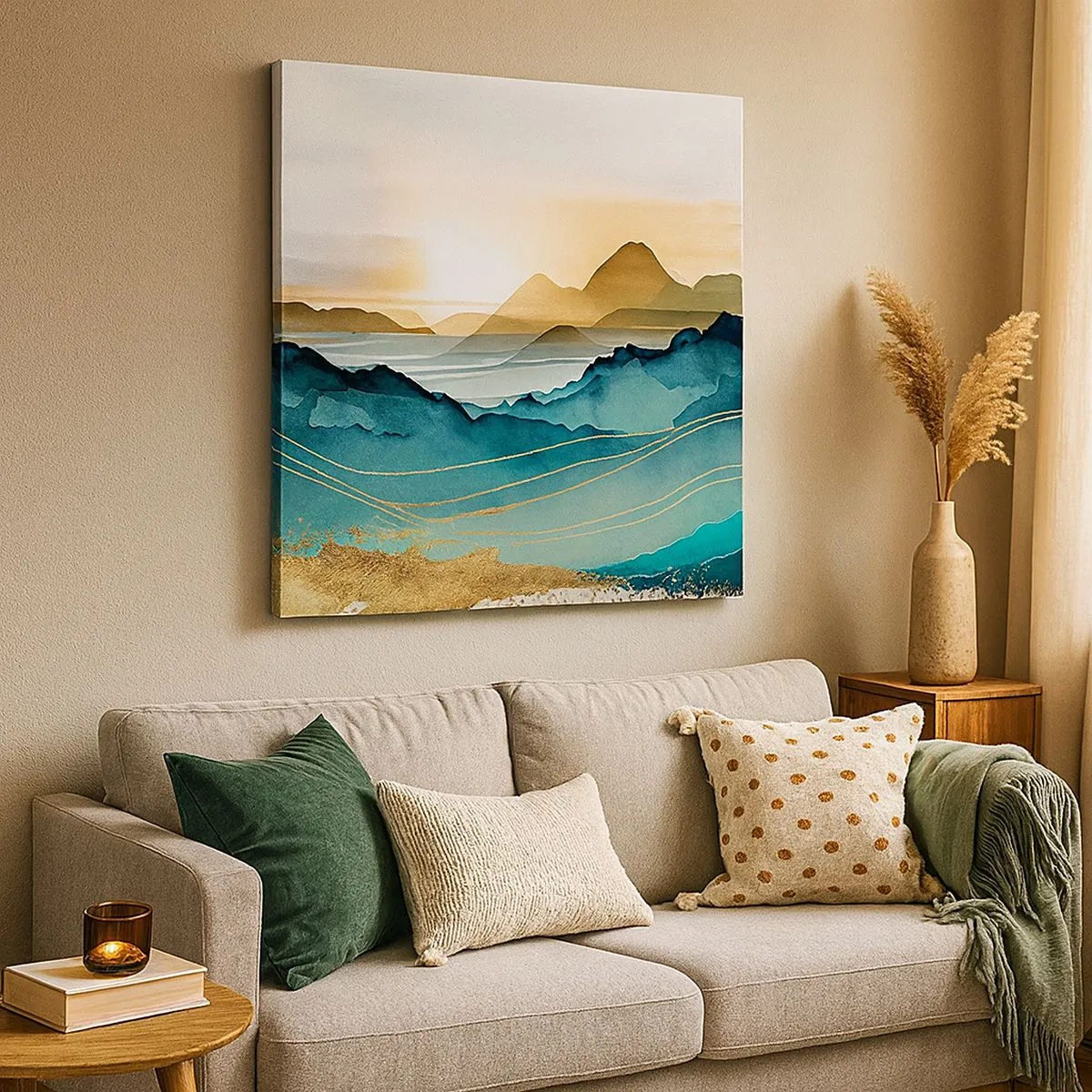 Cuadro sobre lienzo - Impresión de Imagen - Al borde de la abstracción - paisaje - 30x30 cm