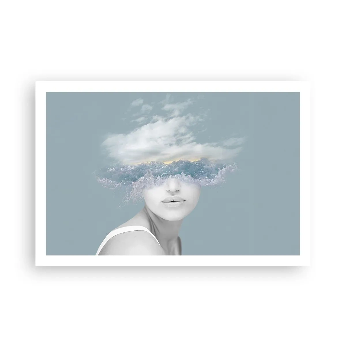 Póster - Con la cabeza en las nubes - 91x61 cm