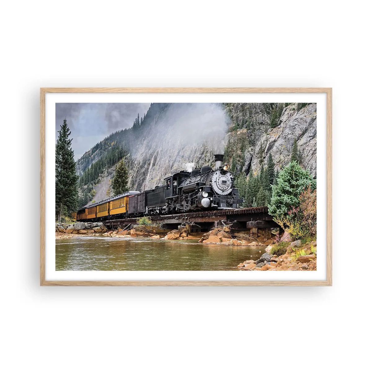 Póster en marco roble claro - ¿Adónde me llevas? - 91x61 cm