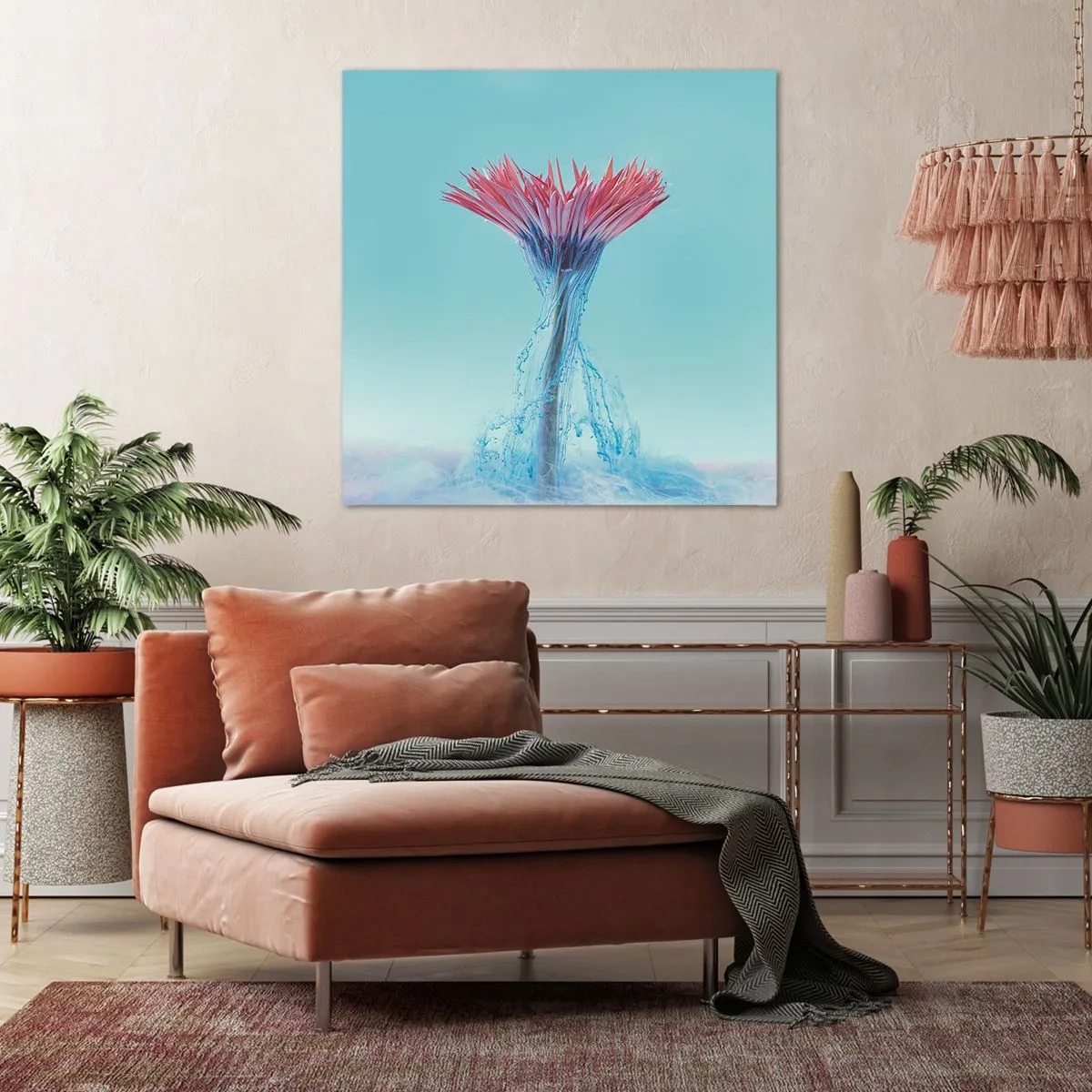 Cuadro sobre lienzo - Impresión de Imagen - En un abrazo vigorizante - 40x40 cm