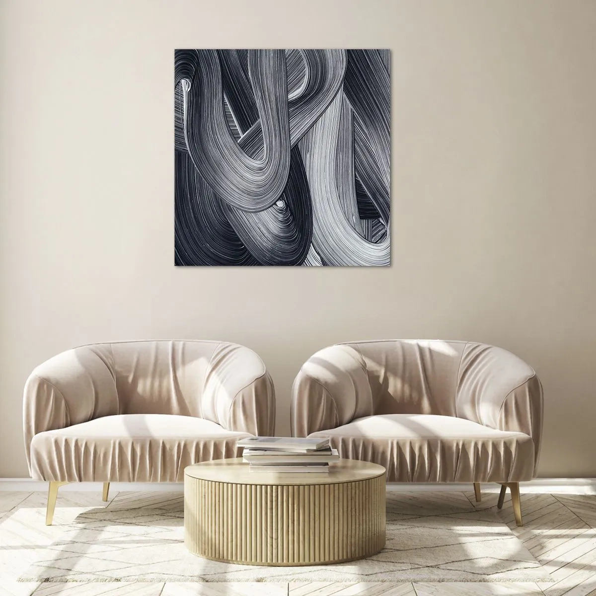 Cuadro sobre vidrio - Impresiones sobre Vidrio - La fluidez de la realidad - 40x40 cm