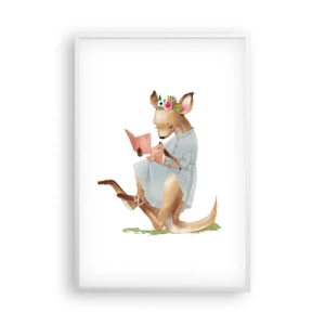 Póster en marco blanco - Léeme un cuento, mamá - 61x91 cm