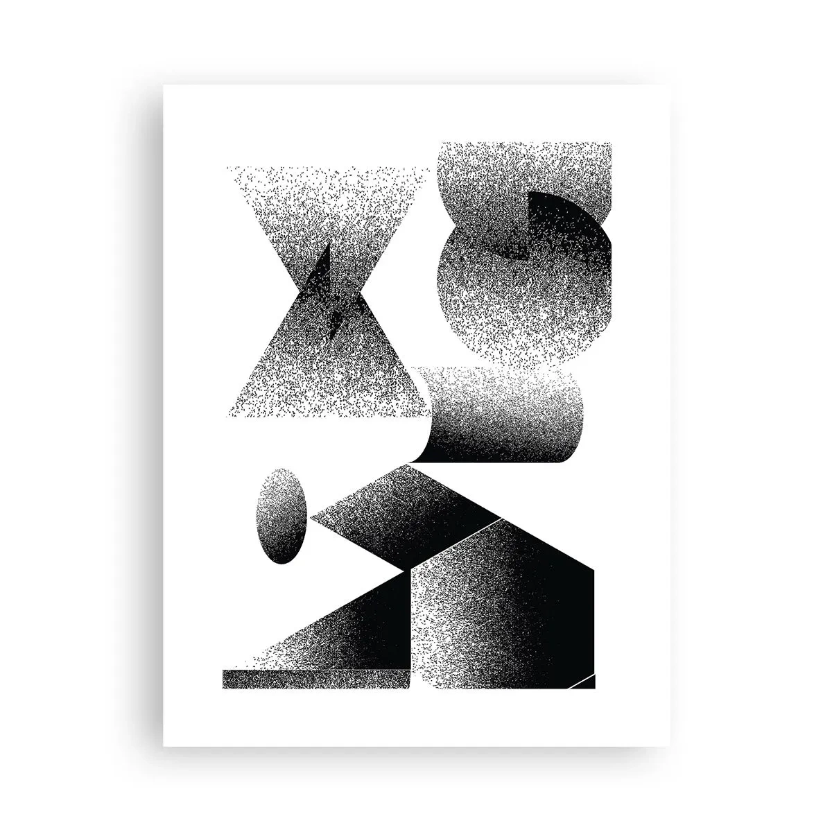 Póster - Ángulos y óvalos - 30x40 cm