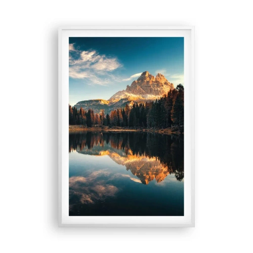 Póster en marco blanco - Paisaje duplicado - 61x91 cm