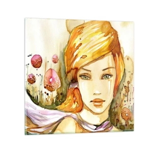 Cuadro sobre vidrio - Impresiones sobre Vidrio - Una mirada que calma el alma - 40x40 cm