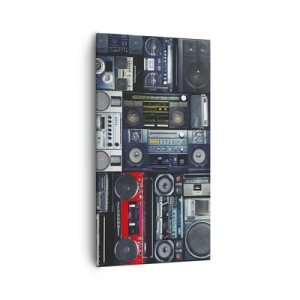 Cuadro sobre lienzo - Impresión de Imagen - Nostalgia de los 80. - 55x100 cm