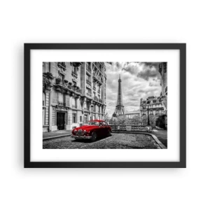 Póster en marco negro - Un depredador en la ciudad - 40x30 cm