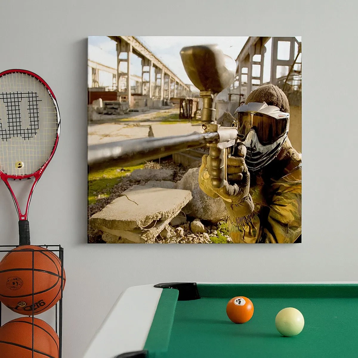 Cuadro sobre lienzo - Impresión de Imagen - Y puedes ser un héroe - 30x30 cm