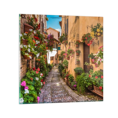 Cuadro sobre vidrio - Impresiones sobre Vidrio - Callejón italiano - 30x30 cm